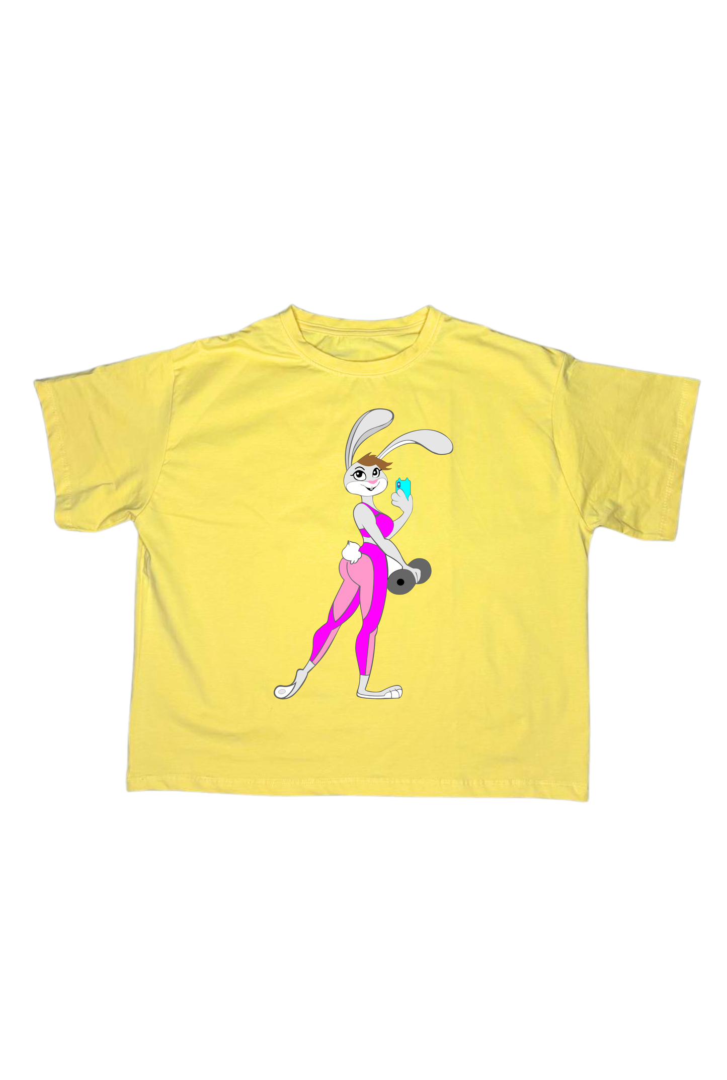 Camiseta Oversize Conejita Fitness