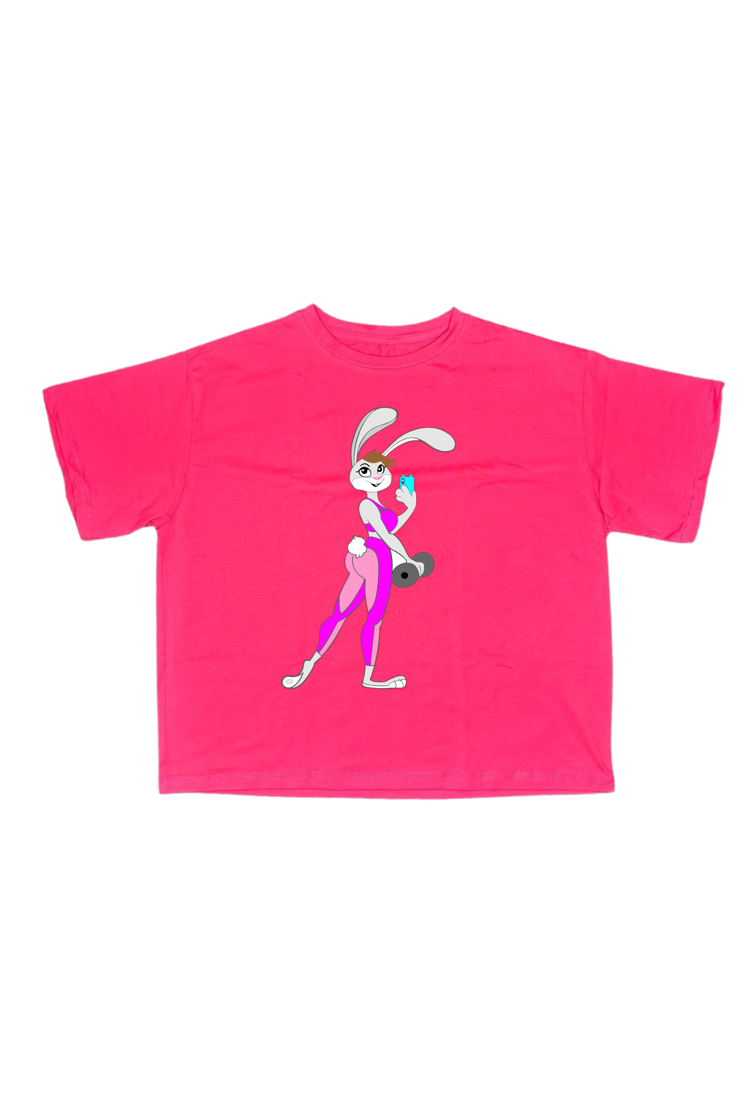 Camiseta Oversize Conejita Fitness