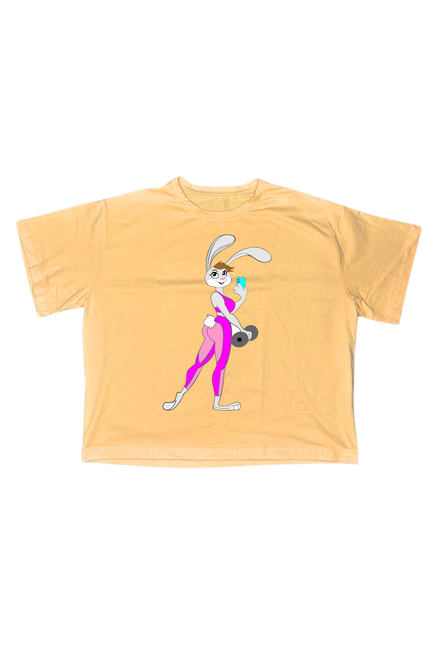 Camiseta Oversize Conejita Fitness