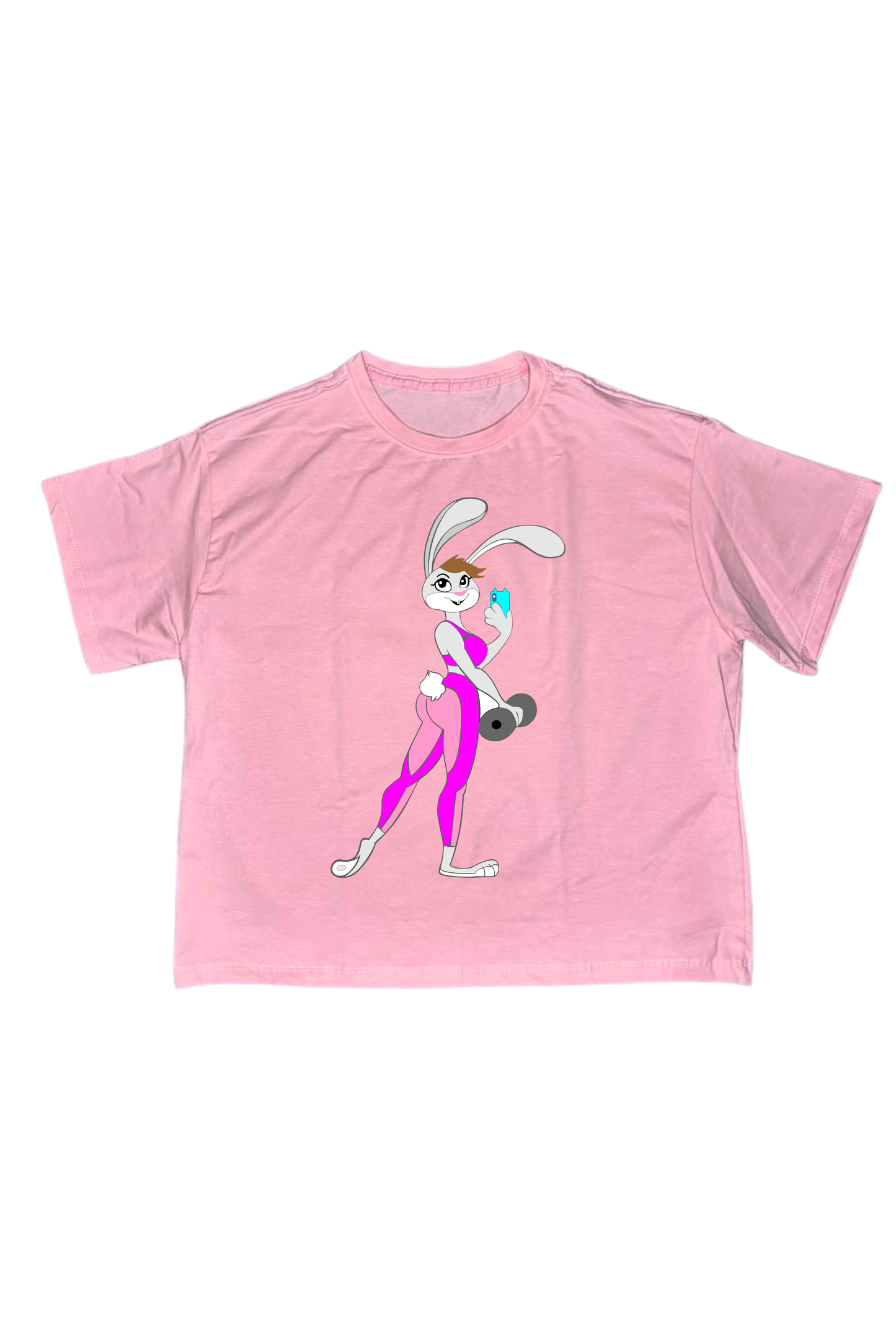 Camiseta Oversize Conejita Fitness